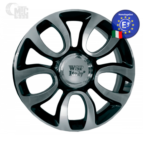 WSP Italy Fiat (W167) Ercolano 7x17 5x98 ET41 DIA58,1 (glossy black polished)